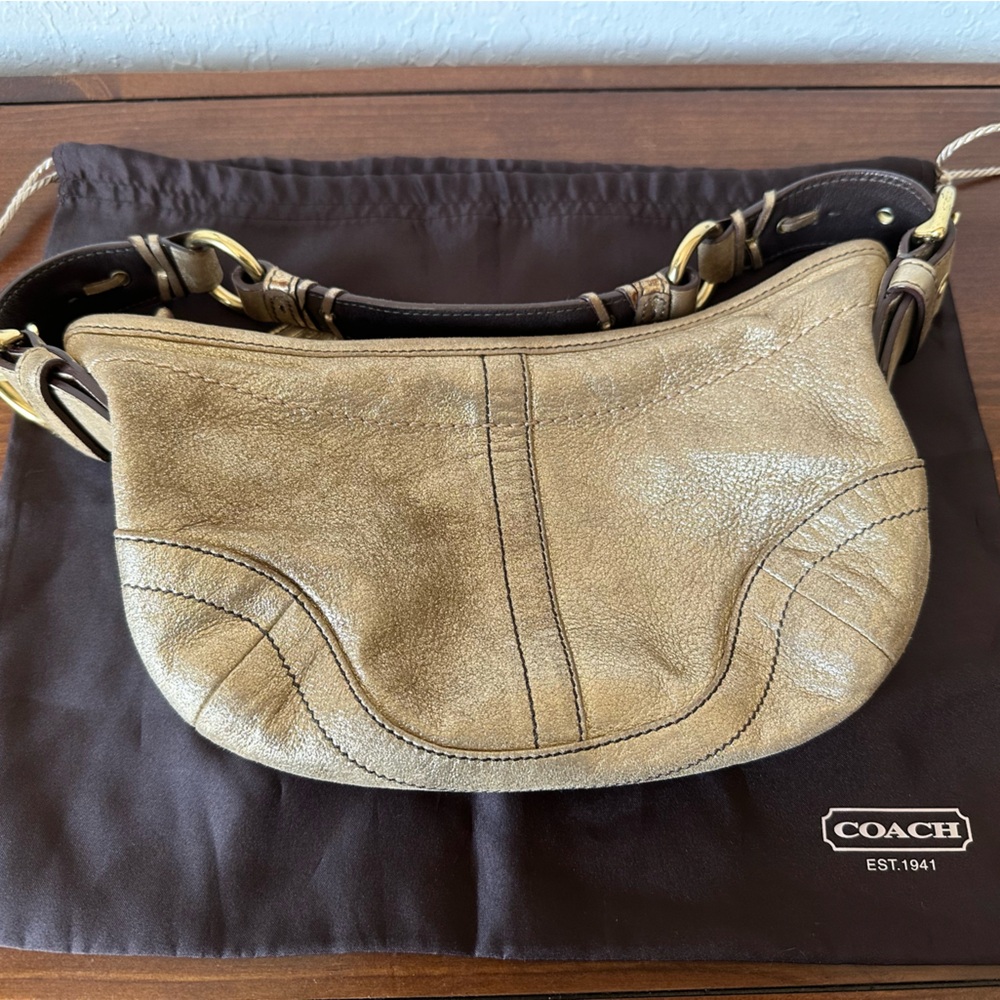 Coach Metallic Gold Limited Edition Shoulder Bag